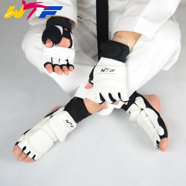 PU Leather Taekwondo Hand Foot Guard QTTG-007 for Martial Arts Protection