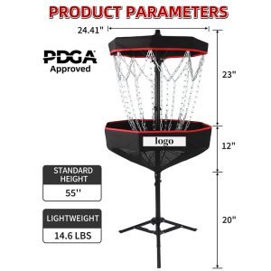 Factory Direct PDGA Approved Portable Disc Golf Basket – Lightweight, Durable, Customizable