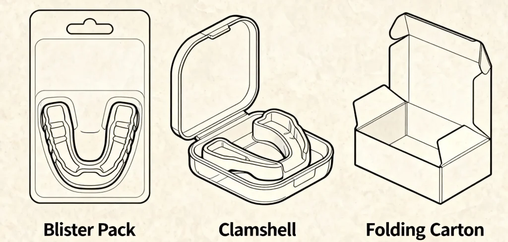 The packaging form of tooth protection