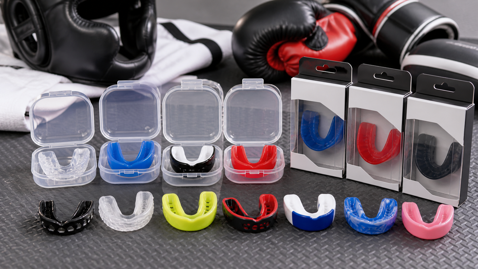 Wholesale mouthguards retail packaging Wholesale sports mouth guards in retail packaging ready for OEM orders