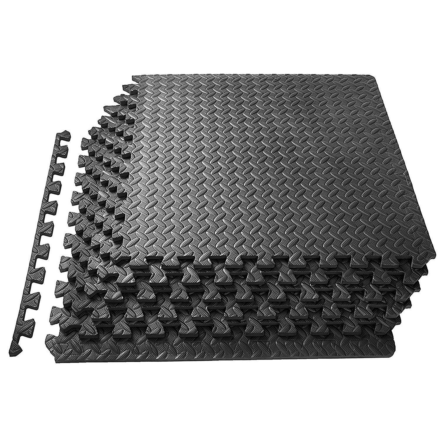Interlocking EVA foam gym mat tiles for home and commercial fitness flooring
